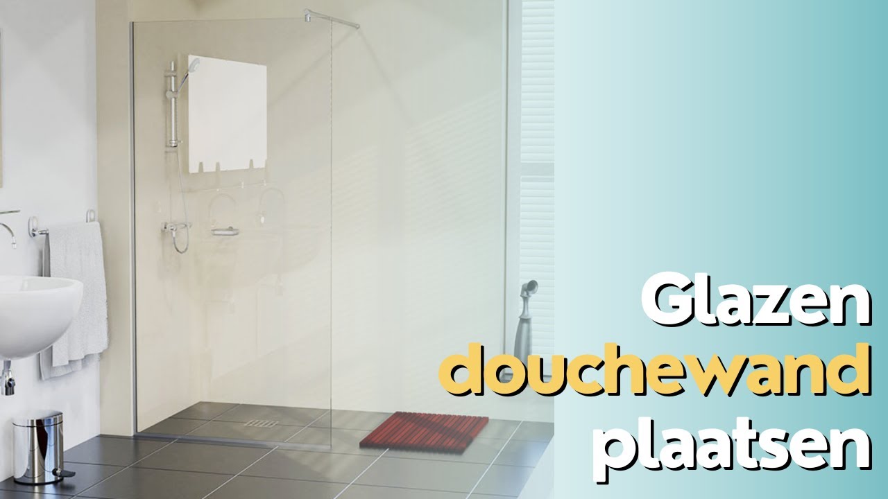 Glazen douchewand plaatsen met u profielen