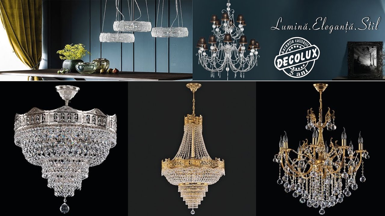 Corpuri de iluminat - Candelabre de cristal - Plafoniere cu led - Lustre si Pendule - Felinare led