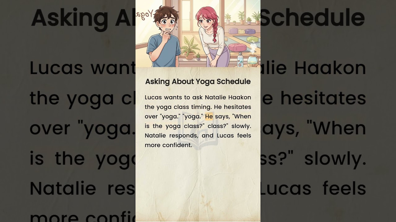 Asking About Yoga Schedule🔥❤️ Learn English Through Motivation  
