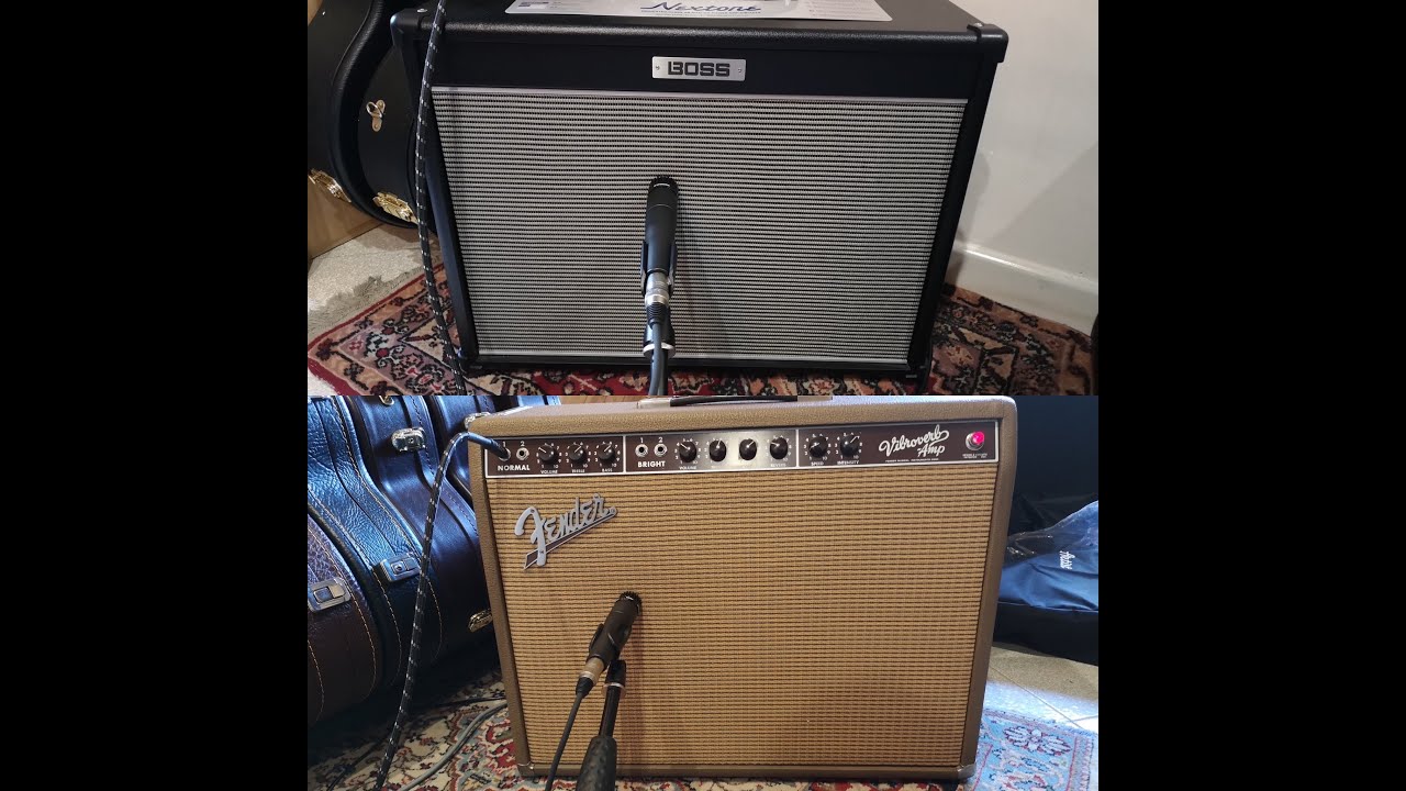 Fender Vibroverb Reissue vs Boss Nextone Artist: which is which?
