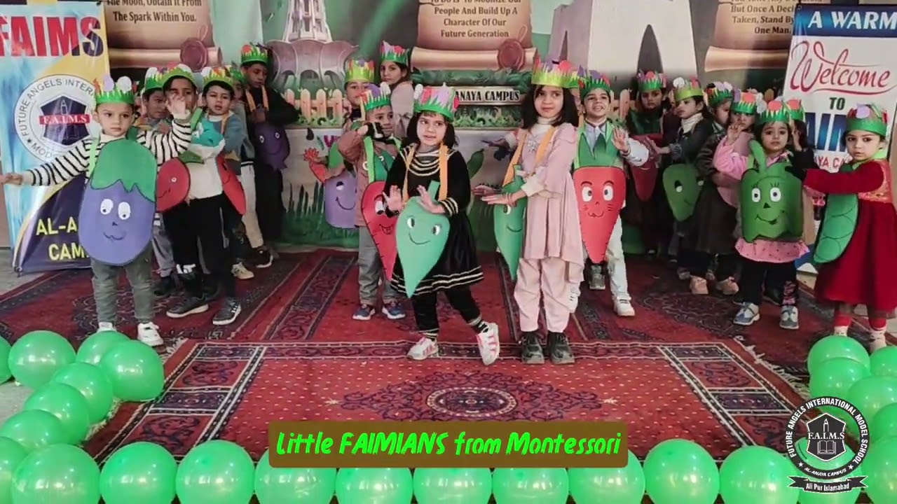 FAIMIANS from Montessori depicting Vegetables #viral #vegetables #trending #school #performance