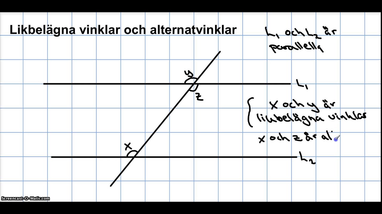Kapitel 4 - Vinklar och vinkelsummor (1 av 2)