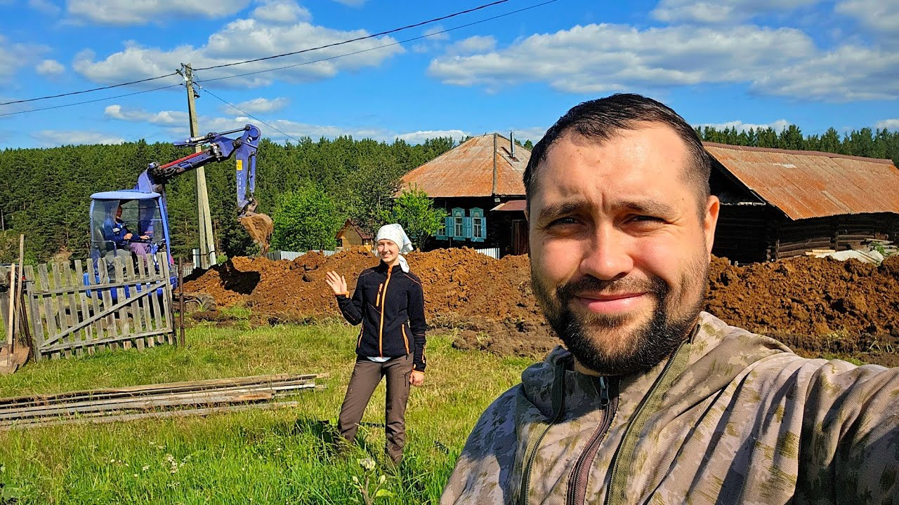ВЕДЁМ ВОДОПРОВОД В ДЕРЕВНЮ! МЕСТНЫЕ СОБРАЛИСЬ И ПРОВОДЯТ ВОДУ В КАЖДЫЙ ДОМ | РЕМОНТ СТАРОГО ДОМА