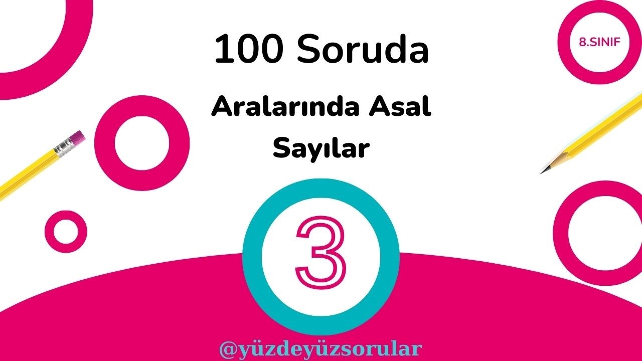 3) 100 Soruda Aralarında Asal Sayılar