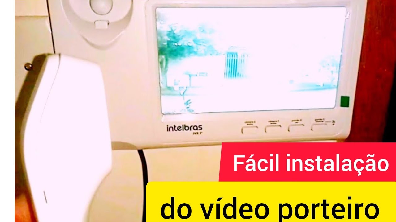 Como instalar vídeo porteiro IVR 7 ID de forma rápida e simples