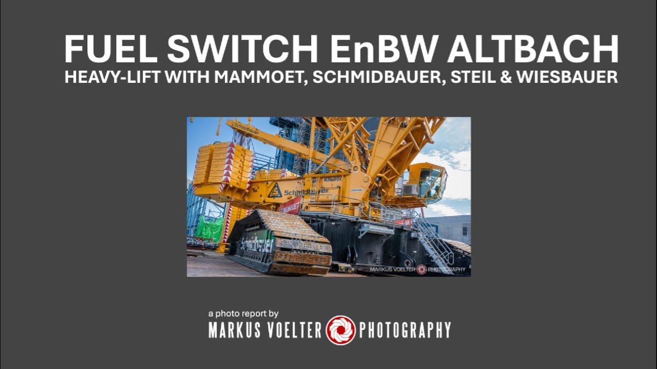 Heavylift with Mammoet, Schmidbauer and Steil at EnBW Altbach