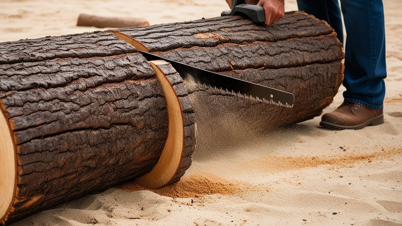 The Unique Wood Processing Project Of A 20-Year-Old Carpenter. A Unique Table