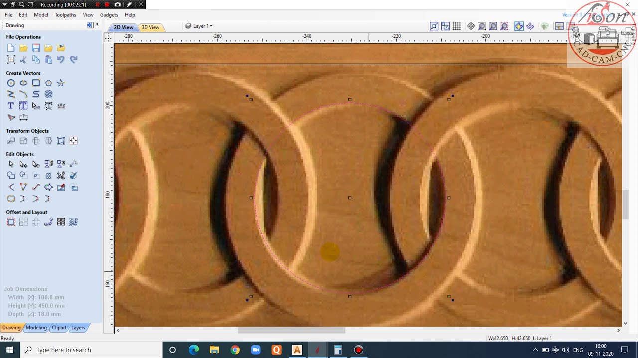 #HOW TO MAKE #RING MOLDING #CORNICE FOR KITCHEN #3D BORDER #3D MOLDING PATTI#  #VECTRIC #ASPIRE #CNC