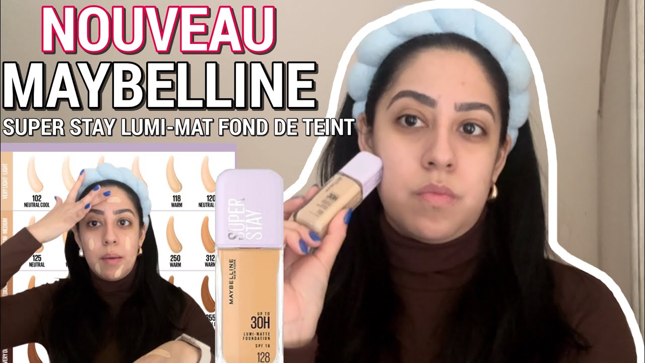 NOUVEAU MAYBELLINE SÚPER STAT LUMI-MAT FOND DE TEINT ONT TEST TOUT LE JOUR REVUE ​⁠@Celinfrancais