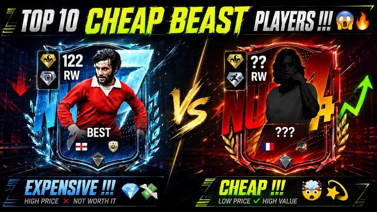TOP 10 CHEAP BEASTS in FC Mobile 🔥!! Best Players for Every Budget 😱!!!