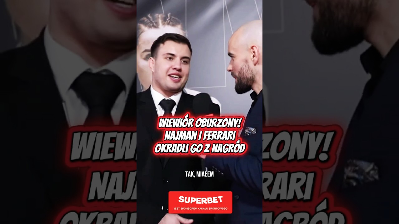 WIEWI&Oacute;R OBURZONY! NAJMAN I FERRARI OKRADLI GO Z NAGR&Oacute;D FAME AWARDS #shorts