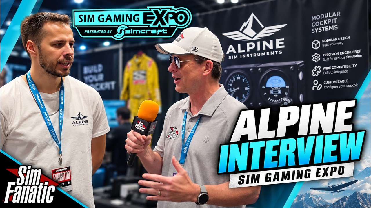 🎤 Meet Alpine Sim Instruments! Compact Modular Flight Sim Hardware | Sim Gaming Expo 2026