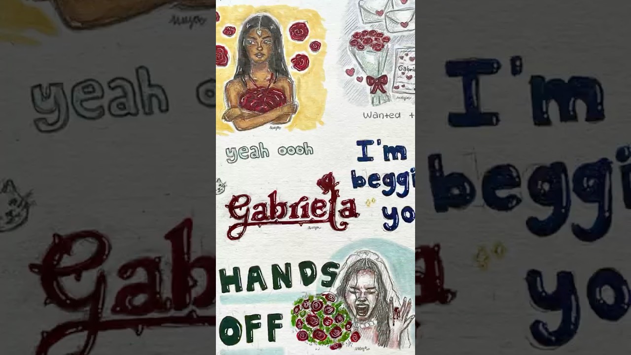 Gabriela - Katseye Lyric Art 🥀💋 ​⁠​⁠ #gabriela #katseye #lyricart #shorts #viral #fyp