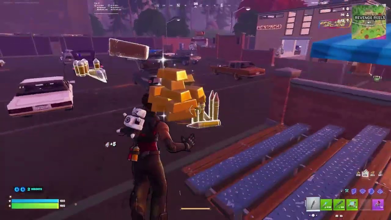 Lucky win on Fortnite Reload