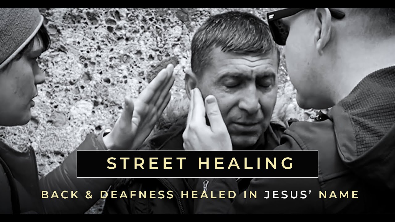 Street Healing of Back and Deafness in Jesus' Name - Salzburg, Austria