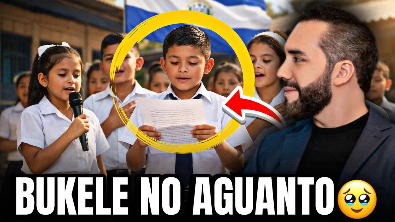 BUKELE NO PUDO CONTENER LAS LÁGRIMAS😢 Niños le Dedican Poema Inesperado
