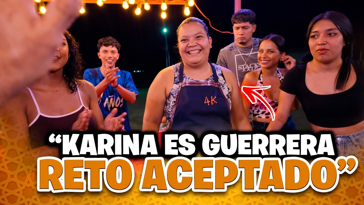 Karina no se le reja a nada le entrara a la Comilona de Pupusas