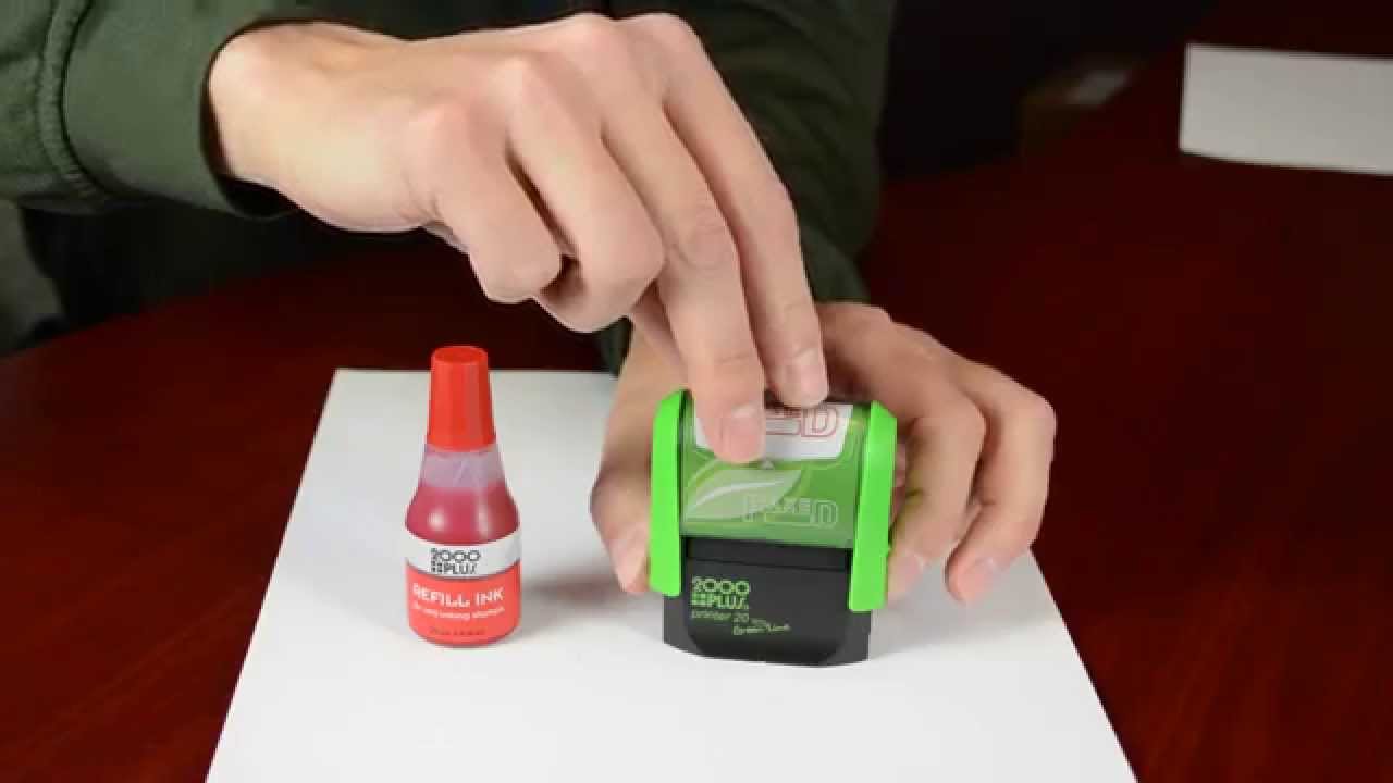 Re-inking Your 2000 Plus Self-Inking Message Stamp