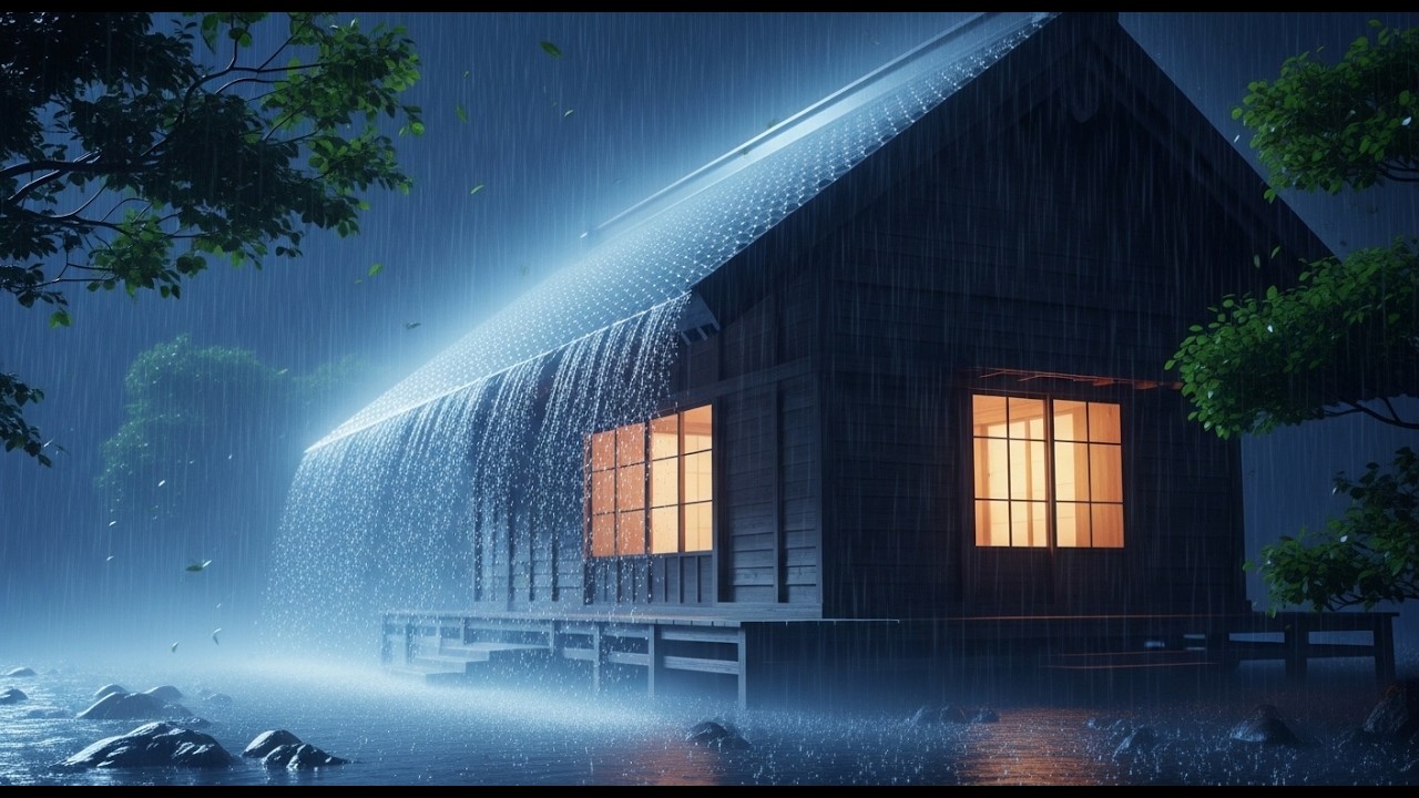 Countryside Rain Ambience — Peaceful Outdoor Sounds for Sleep #asmrsounds #sleepsounds