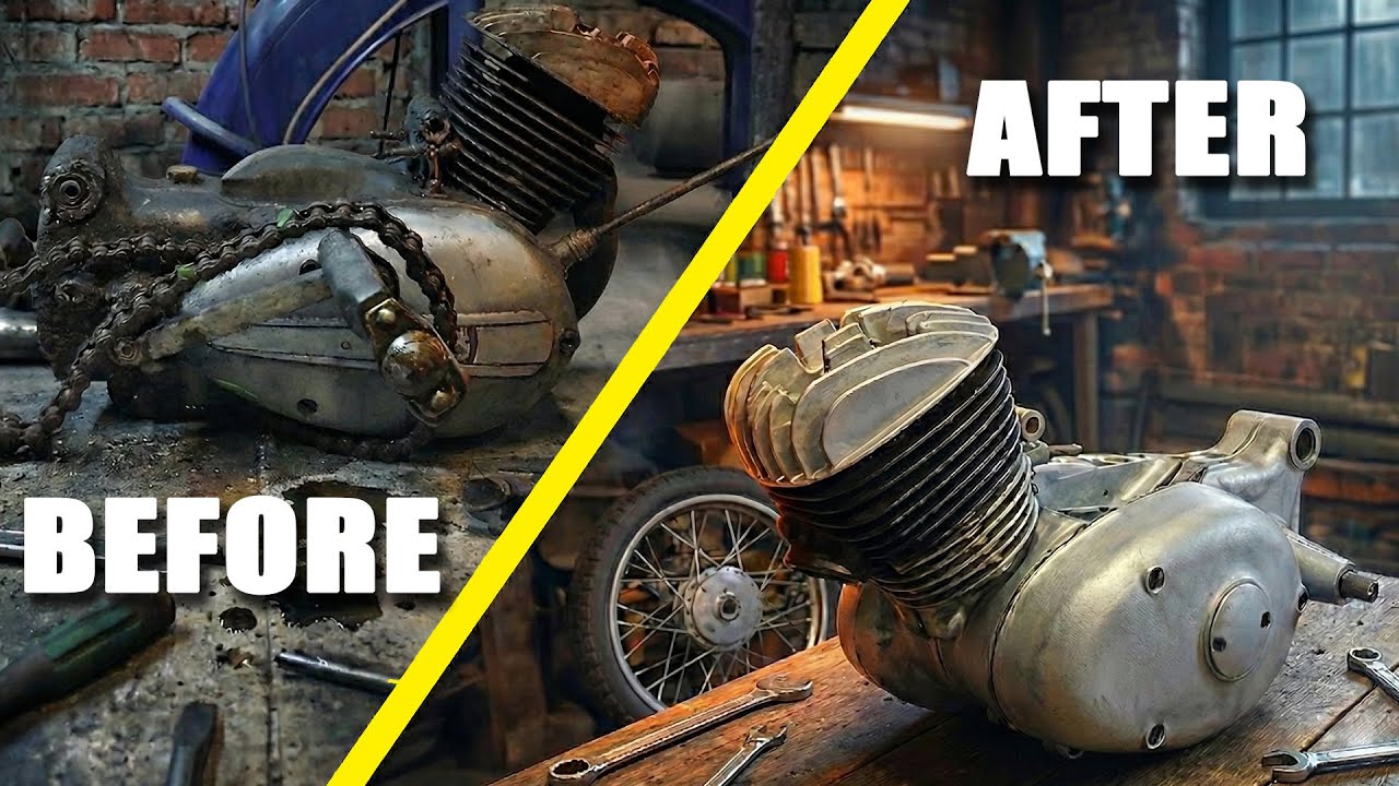 1962 Simson Suhl SR2e Moped Episode 01 - Engine Rebuild