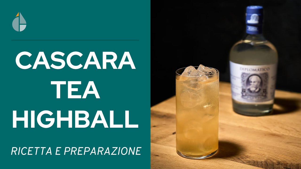 Cascara Tea Highball: long drink al rum, cocco e cascara di caffè | Cocktail Engineering