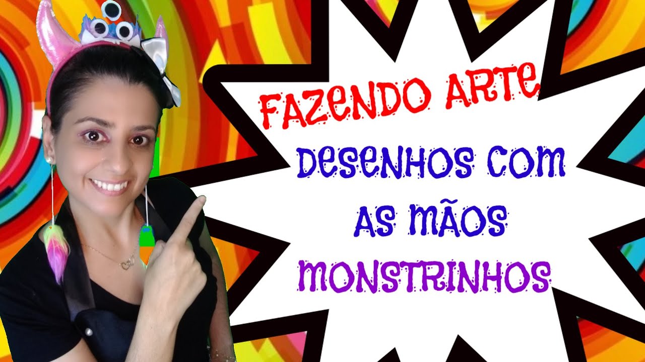 DESENHO COM O CONTORNO DAS MÃOS / ATIVIDADES DE ARTES PARA CRIANÇAS