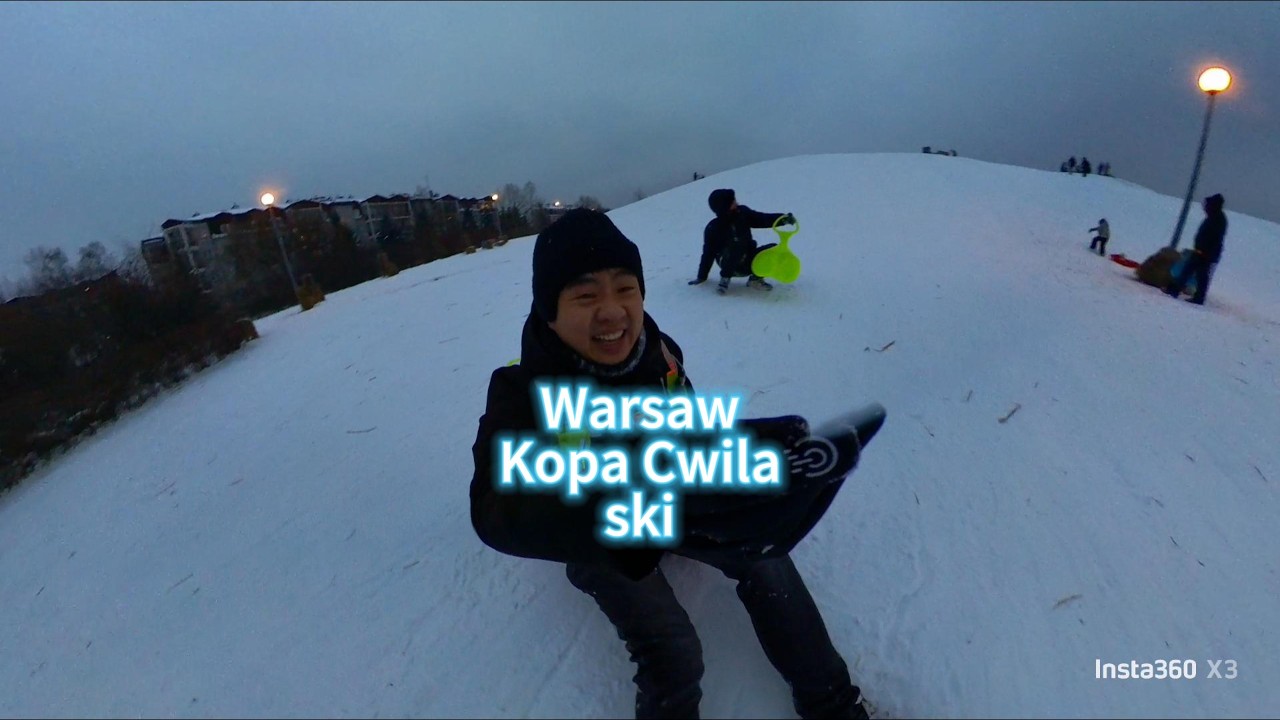 Skiing at Kopa Cwila in Warsaw2026-1-24