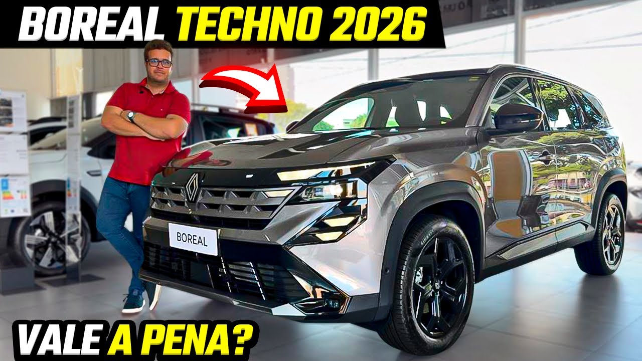 AVALIAÇÃO NOVO RENAULT BOREAL TECHNO 2026
