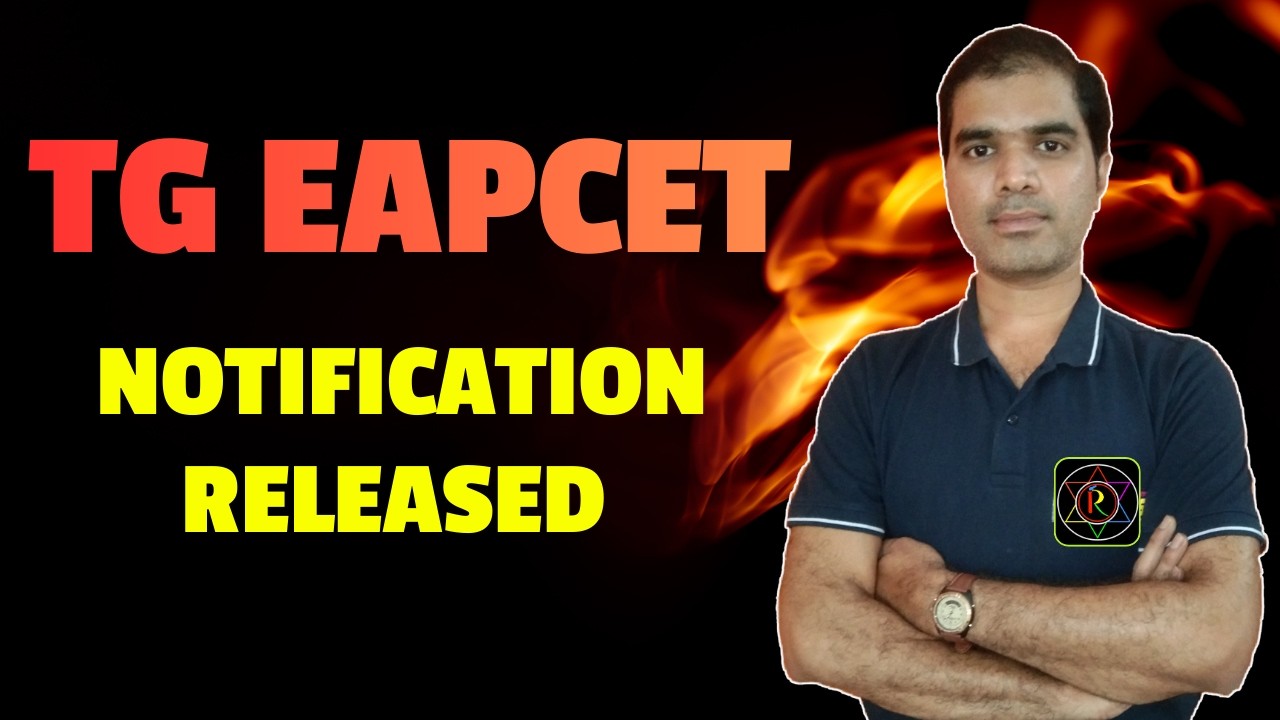 TG EAPCET NOTIFICATION RELEASED | IIT JEE | NEET | FOUNDATION   RASAAYANA INSTITUTE OF SCIENCES