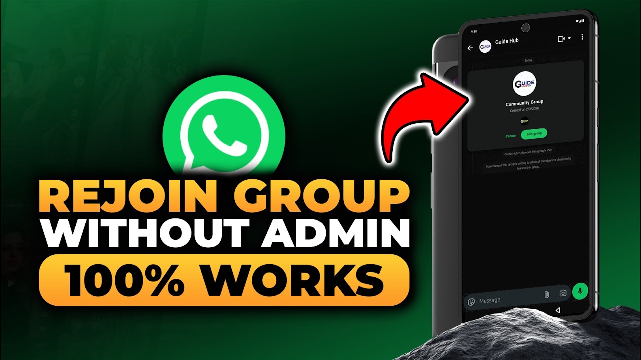How To Rejoin a WhatsApp Group Without Admin (𝟮𝟬𝟮𝟲) | 100% WORKS | NO Yapping, To The Point & EASY