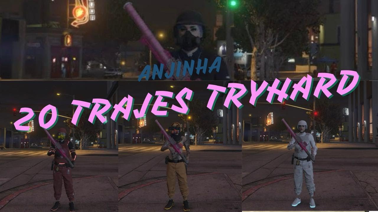 GTA 5 20 TRAJES TRYHARD FEMININO