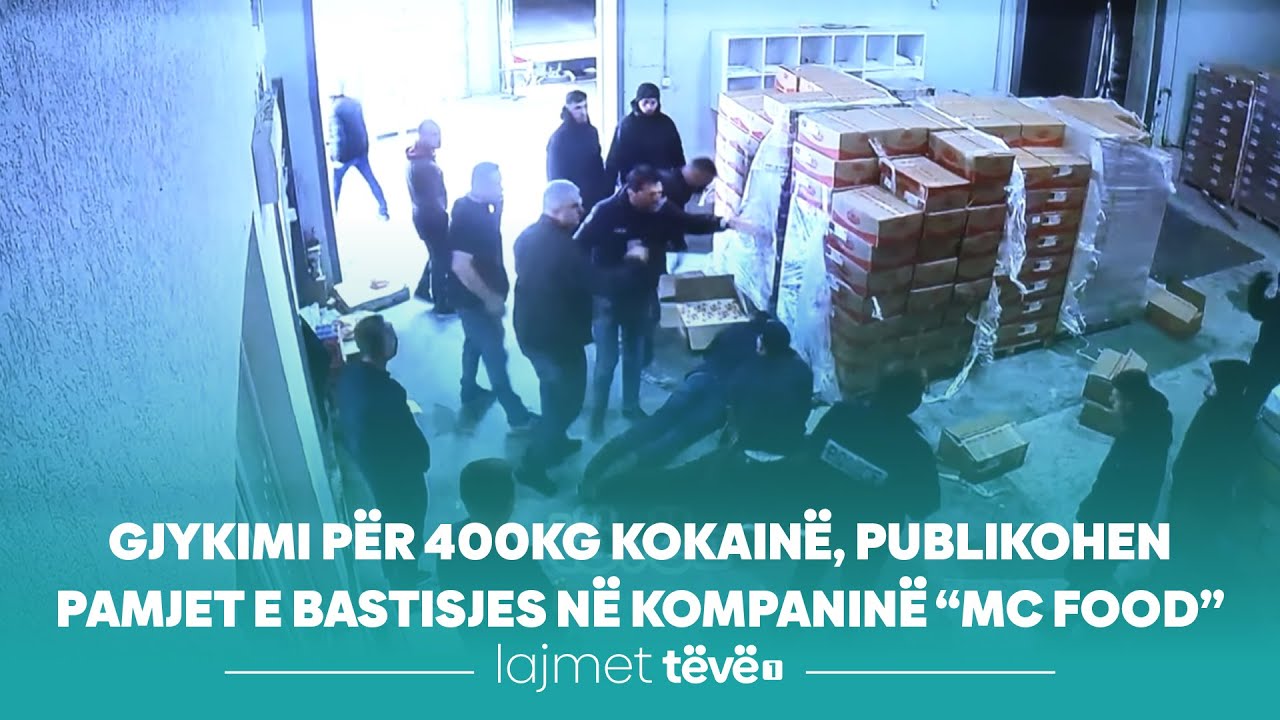 Gjykimi për 400kg kokainë, publikohen pamjet e bastisjes në kompaninë “MC FOOD”