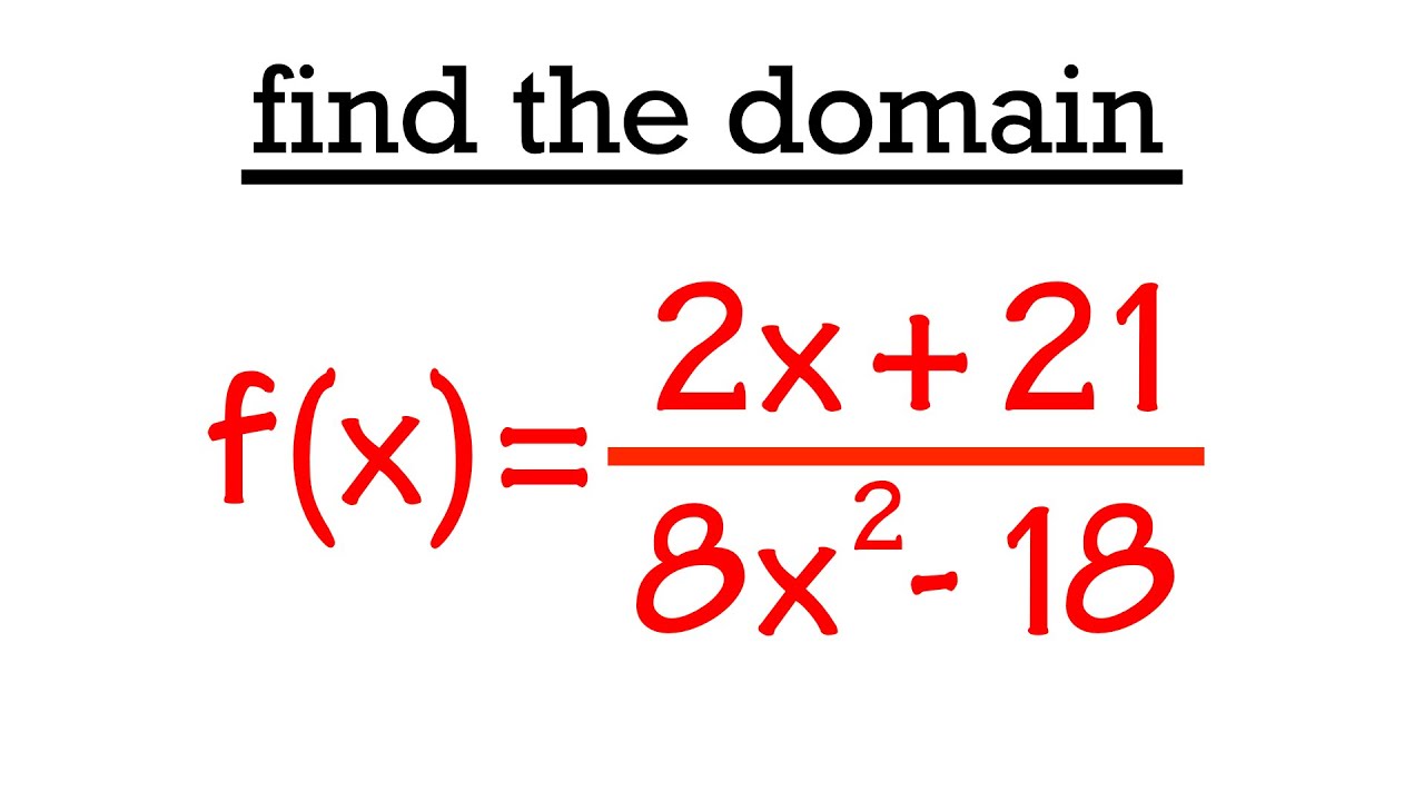 how to find the domain of a rational function