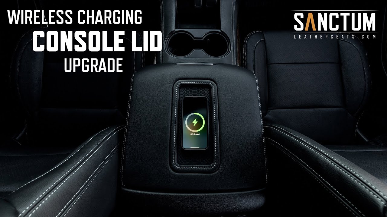 Drop-in wireless charging upgrade for your GM console lid... That ACTUALLY fits most phones!