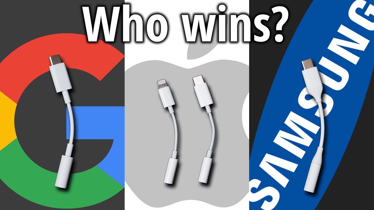 Лучший адаптер для наушников? (USB-C/Lightning на 3,5 мм) Apple против Google против Samsung