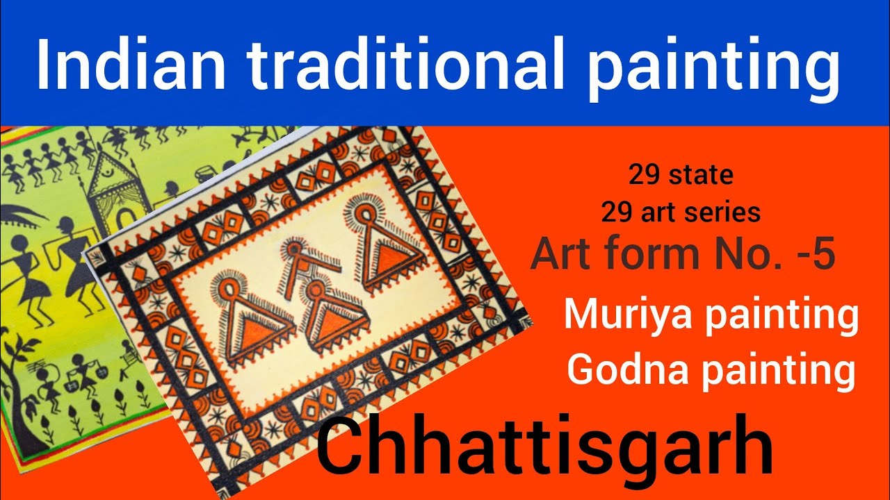 Chhattisgarh Tribal Art | Muriya & Godna Painting | Indian Traditional Art Series