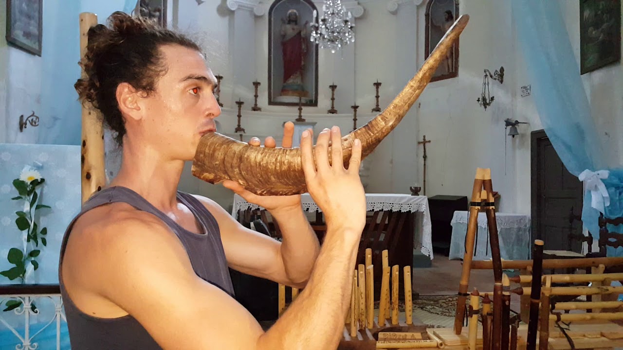 flute en corne de bouc