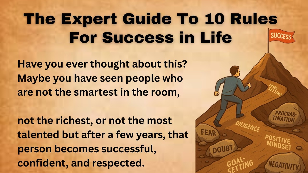 The Expert Guide To 10 Rules For Success In Life || Graded Reader || Think And Talk In English ||