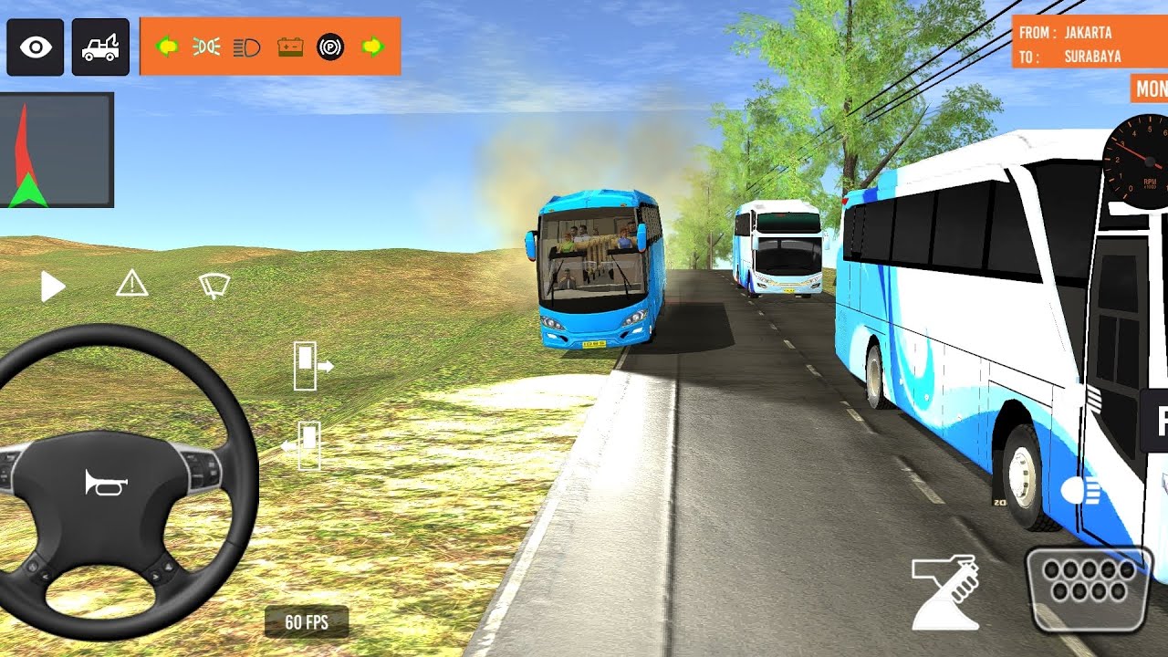 Euro Bus Driving Game PublicTransportation 2024 Indonesia BusSimulator Android Gameplay #86