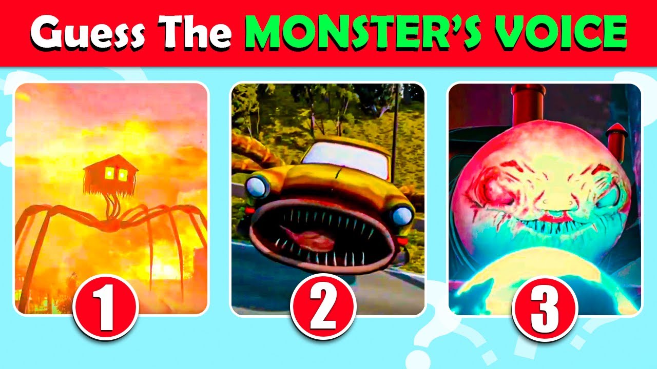 Guess The EAT MONSTER&rsquo;S VOICE | SpiderHouse, SpiderCar, Thomas Train