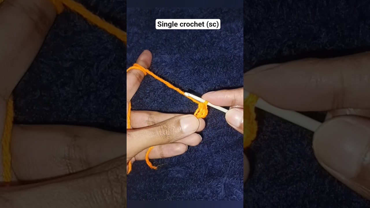 How to do single crochet(sc)🪢|| 