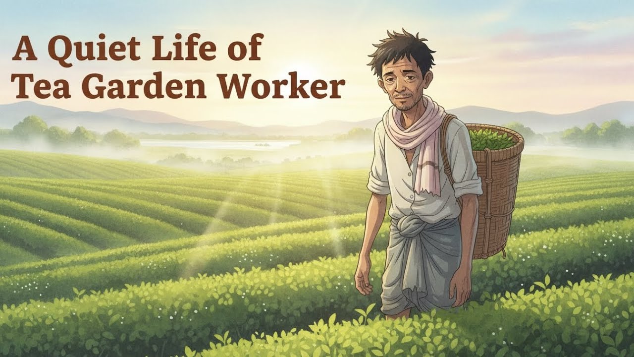 A Tea Garden Worker’s Quiet Life in Assam |Sunrise to Sunset |