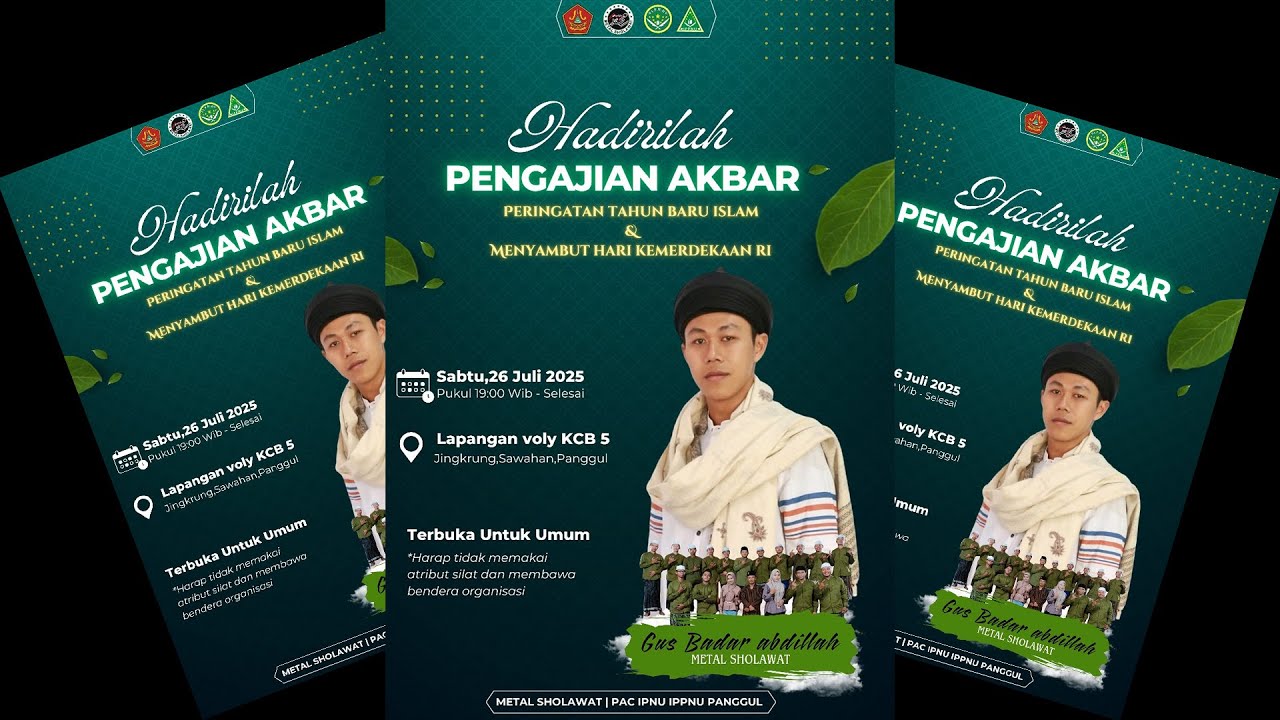 LIVE! GUS BADAR ABDULLOH  - PENGAJIAN UMUM - METAL SHOLAWAT - SAWAHAN PANGGUL - 26 JULI 2025