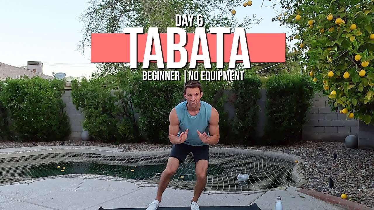 20 Minute Beginner Tabata FAT LOSS WORKOUT | No Equipment | Day 6