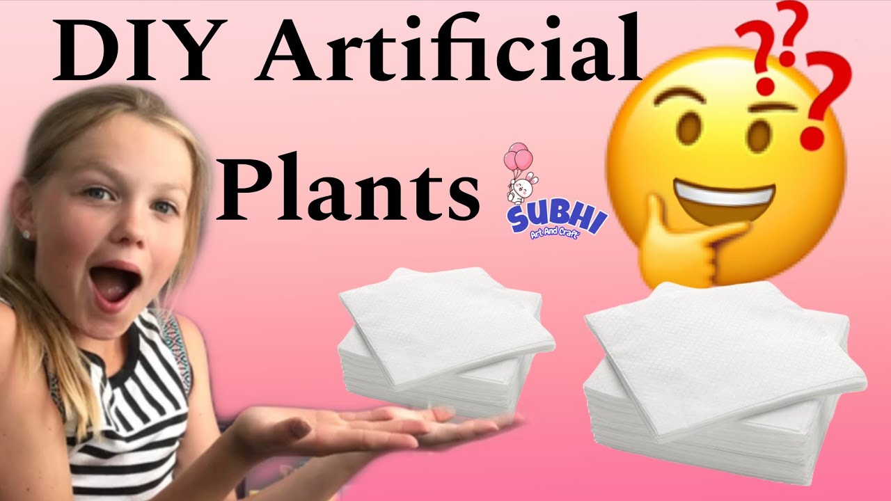 Diy Artificial plants ☘️😍 #subhiartandcraft #diyfakeplant #fakeplant #diyfakeplant #subhiartandcraft