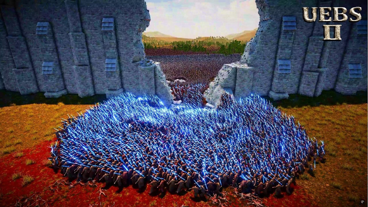 JEDI & NINJAS BREAK THROUGH GIANT WALL TO CRUSH ZOMBIE SPEARMEN | Ultimate Epic Battle Simulator 2