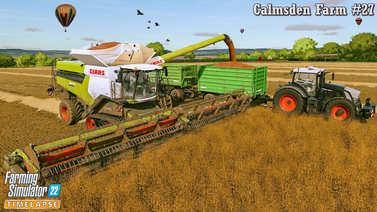 Распределяю дигестат. Занимаюсь сбором льна. 🔸Ферма Калмсден №27. 🔸Farming Simulator 22. 4K.