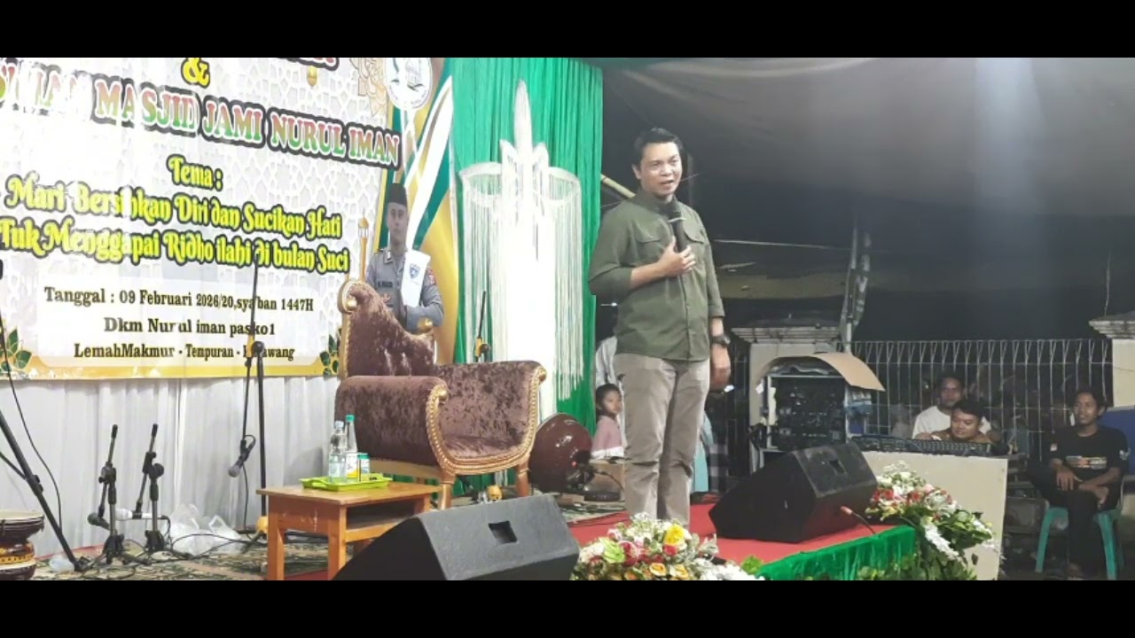 Tausiah Ustadz Nana Gerhana | Tabligh Akbar dan Prsmian Msjid Nurul Iman Lmhmkmur Tempuran Karawang 