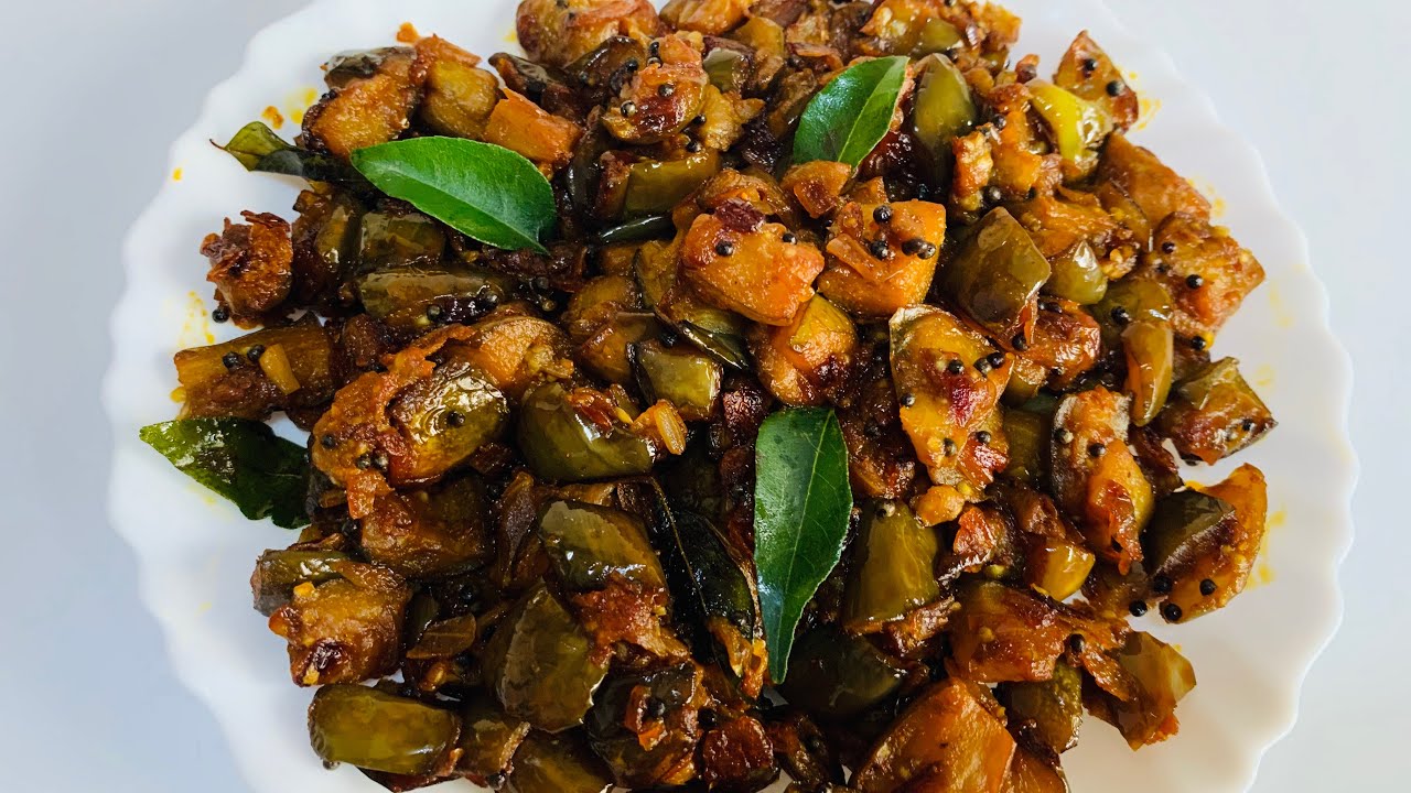 വഴുതനങ്ങ മെഴുക്കുപുരട്ടി || Brinjal Stir Fry || Vazhuthananga Mezhukkupuratti || DELICIOUS RECIPES