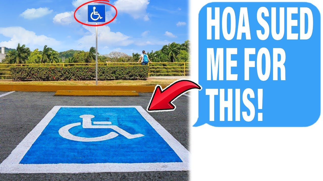 HOA SUES Me For Private Disabled Parking Spot In Front Of My House! Claims I'm Faking Disability!